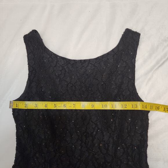 NWT Speechless Black Sequin Lace Cocktail Dress, Juniors, Size 9 - Picture 7 of 8